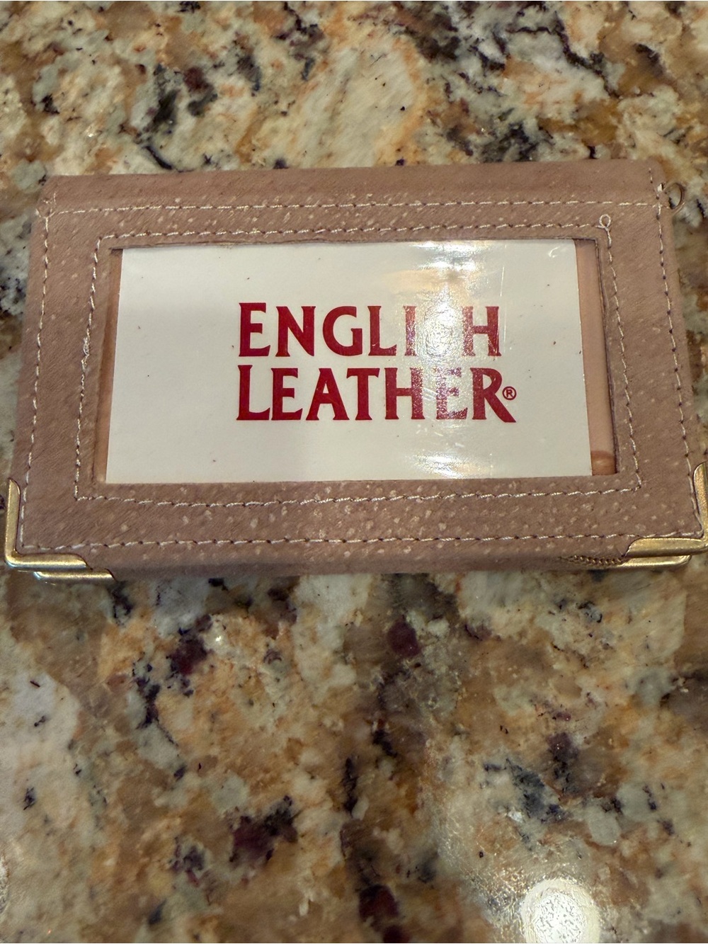English Leather Pink Leather ID Wallet